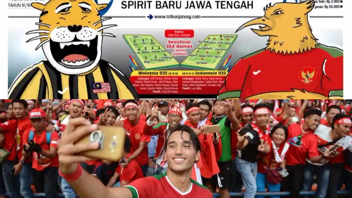 Kocak! Beredar Meme demi Timnas Indonesia, Dari Cewek Seksi Hingga Unyil