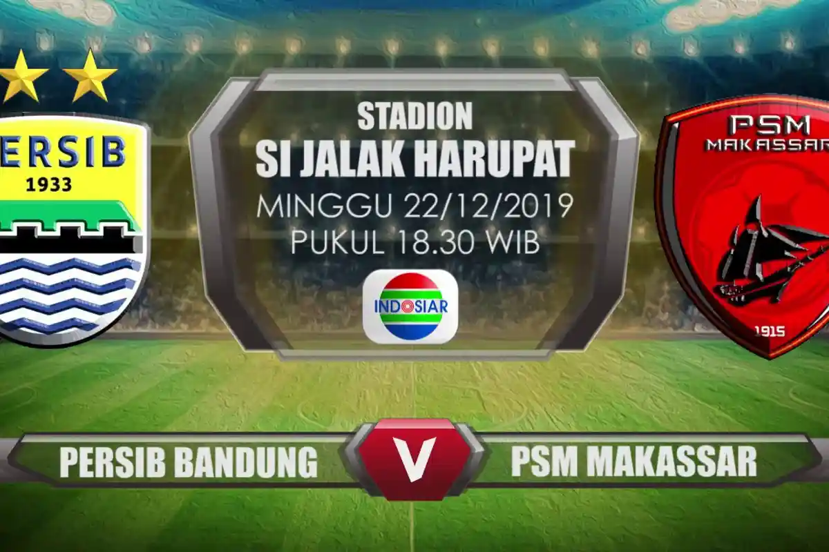 Hasil Babak I: Persib Bandung Unggul Atas PSM, Simak Link Live Streaming TV Online Indosiar Berikut