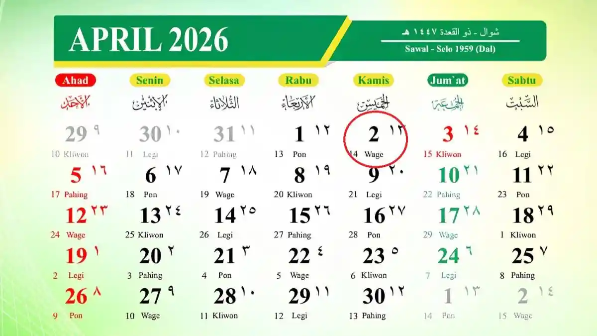 Tanggal 2 April 2026 Memperingati Hari Apa? Ada 3 Momen Penting