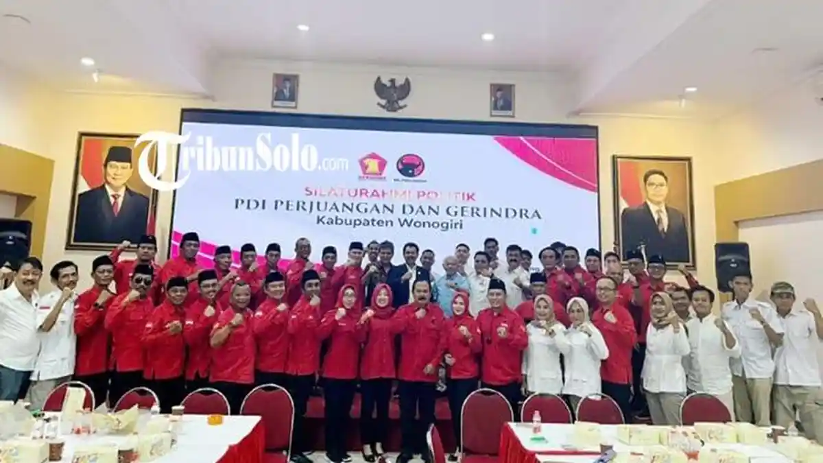 Gerindra dan PDI Perjuangan Wonogiri Bertemu di Semarang Jateng, Isyarat Bakal Koalisi?