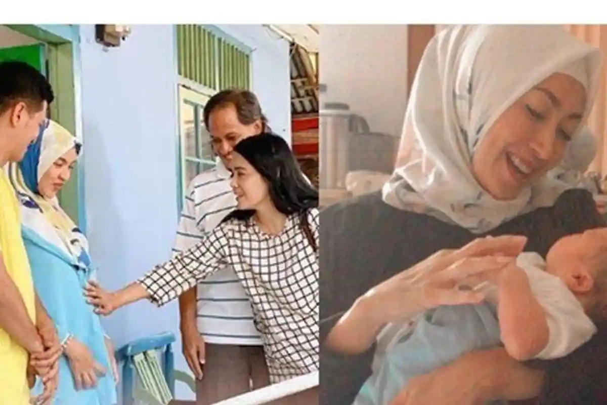 Denok Tukang Ojek Pengkolan Melahirkan Anak Pertama Diberi Nama Kalam Mahandika Jusuf, Intip Fotonya