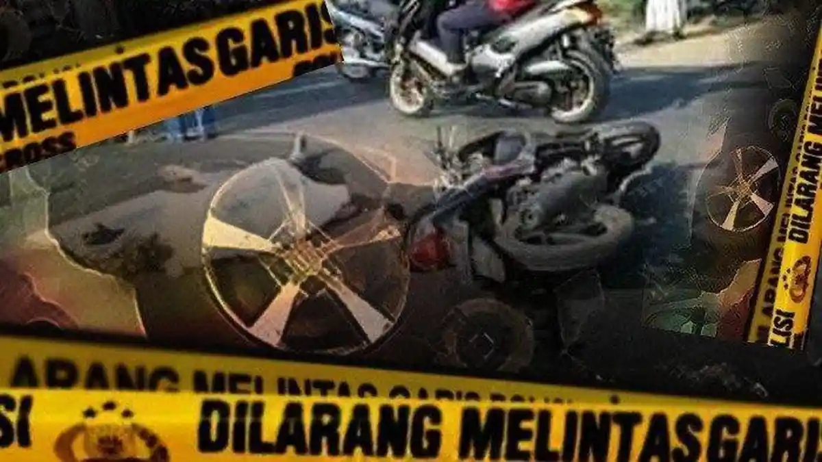 Kecelakaan Maut, 2 Orang Tewas, Dua Motor Melaju Kencang Lalu Bertabrakan