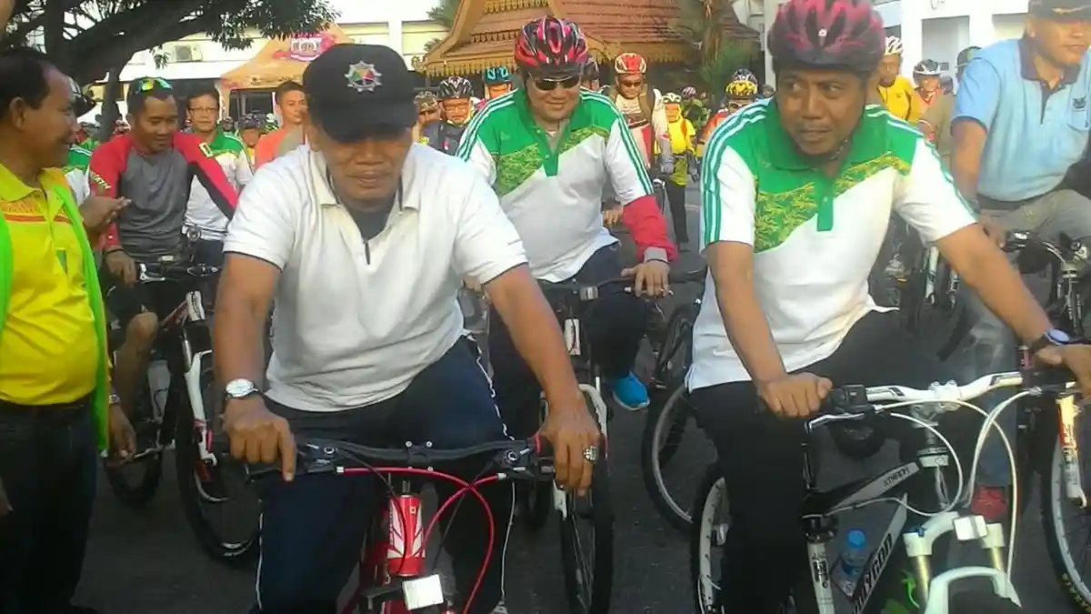 Ragil Tempuh Delapan Jam Untuk Ikut Gowes Pesona Nusantara di Pekanbaru