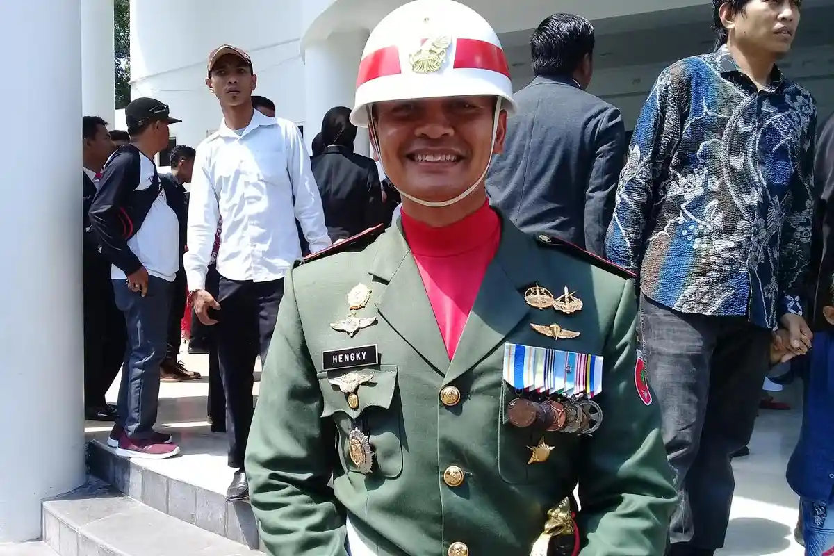 Pengalaman Pertama Jadi Komandan Upacara Parayaan HUT RI ke-74, Begini Kesan Danyonif Raider 700/WYC