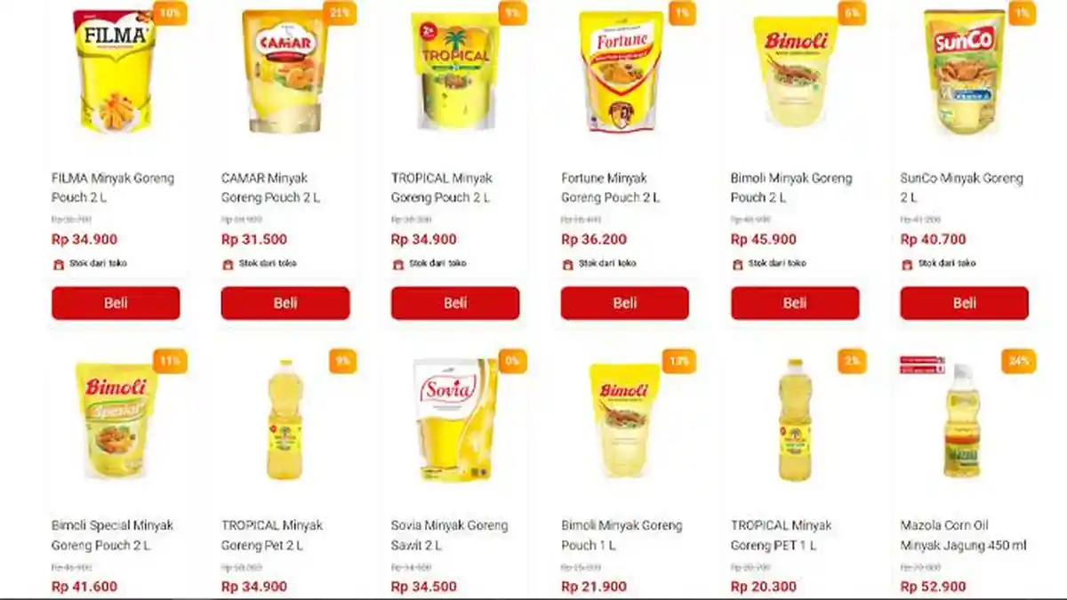 Harga Minyak Goreng di Alfamart dan Alfamidi Hari Ini Rabu 25 Januari ...