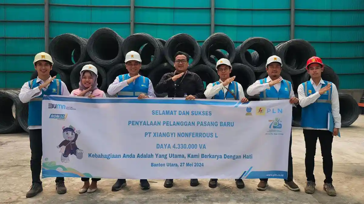 Perusahaan PT Xiangyi di Kibin Kabupaten Serang Disuplai Listrik dari PLN UID Banten