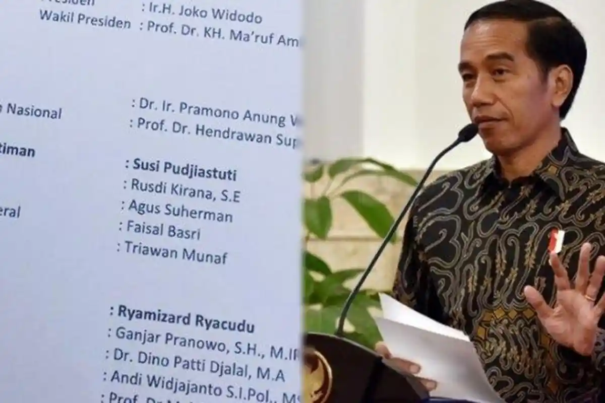 Susunan Kabinet Jokowi-Maruf Amin Beredar di Media Sosial, Ada Nama Najwa & Tsamara Serta Fadli Zon