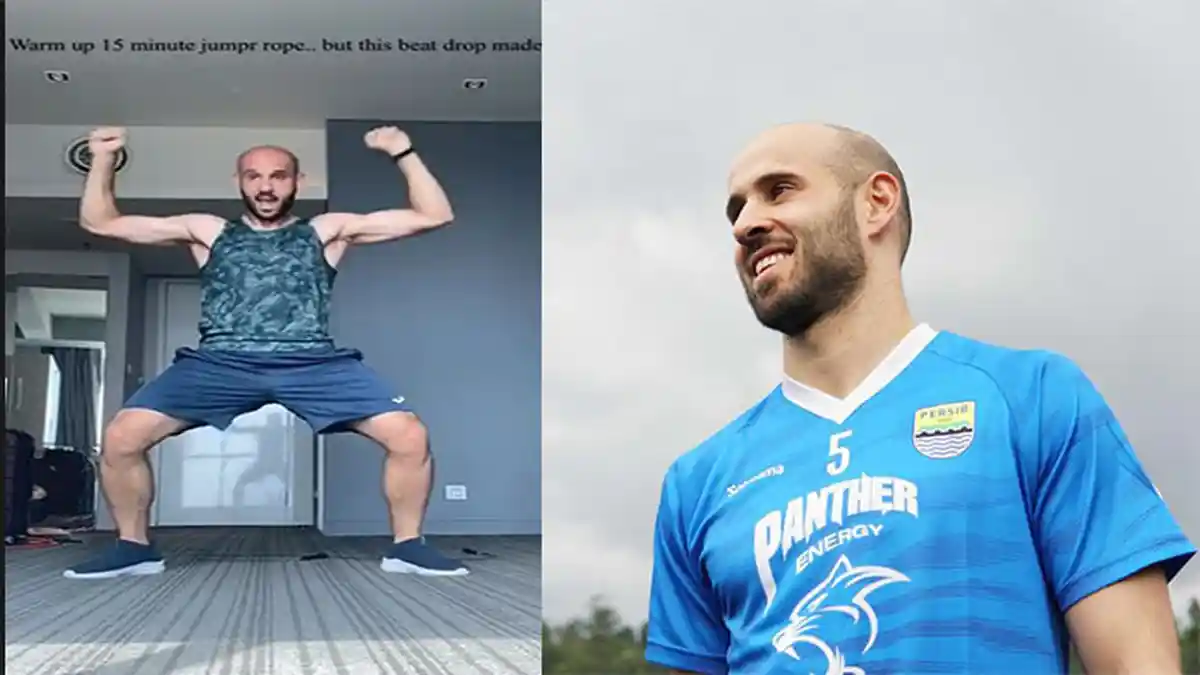 Tutorial Plank Challenge dan Joget Dagelan ala Gelandang Persib Bandung Mohammed Rashid saat Isoman