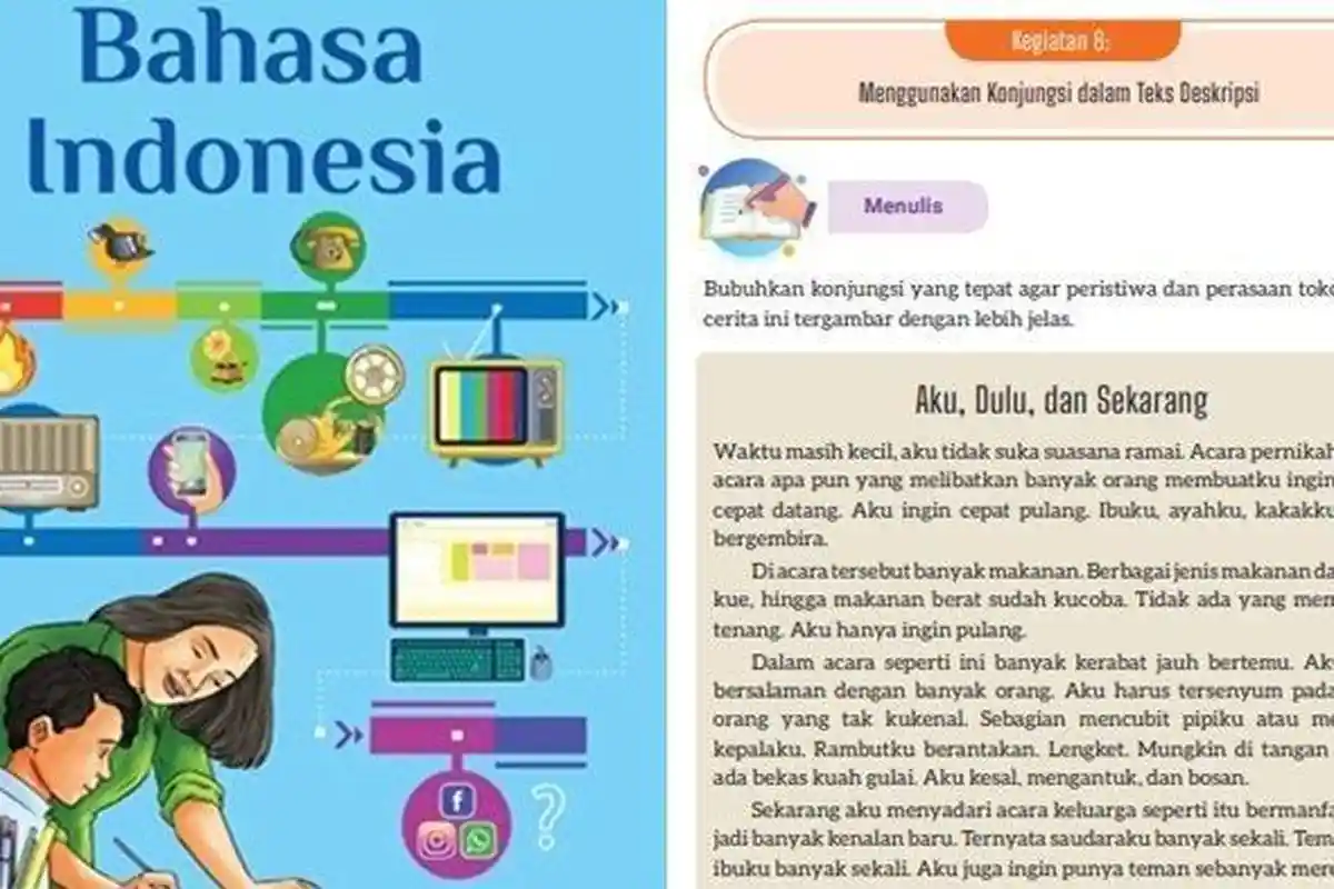 Kunci Jawaban Bahasa Indonesia Kelas 9 SMP Halaman 15 Kurikulum Merdeka : Konjungsi Teks Deskripsi