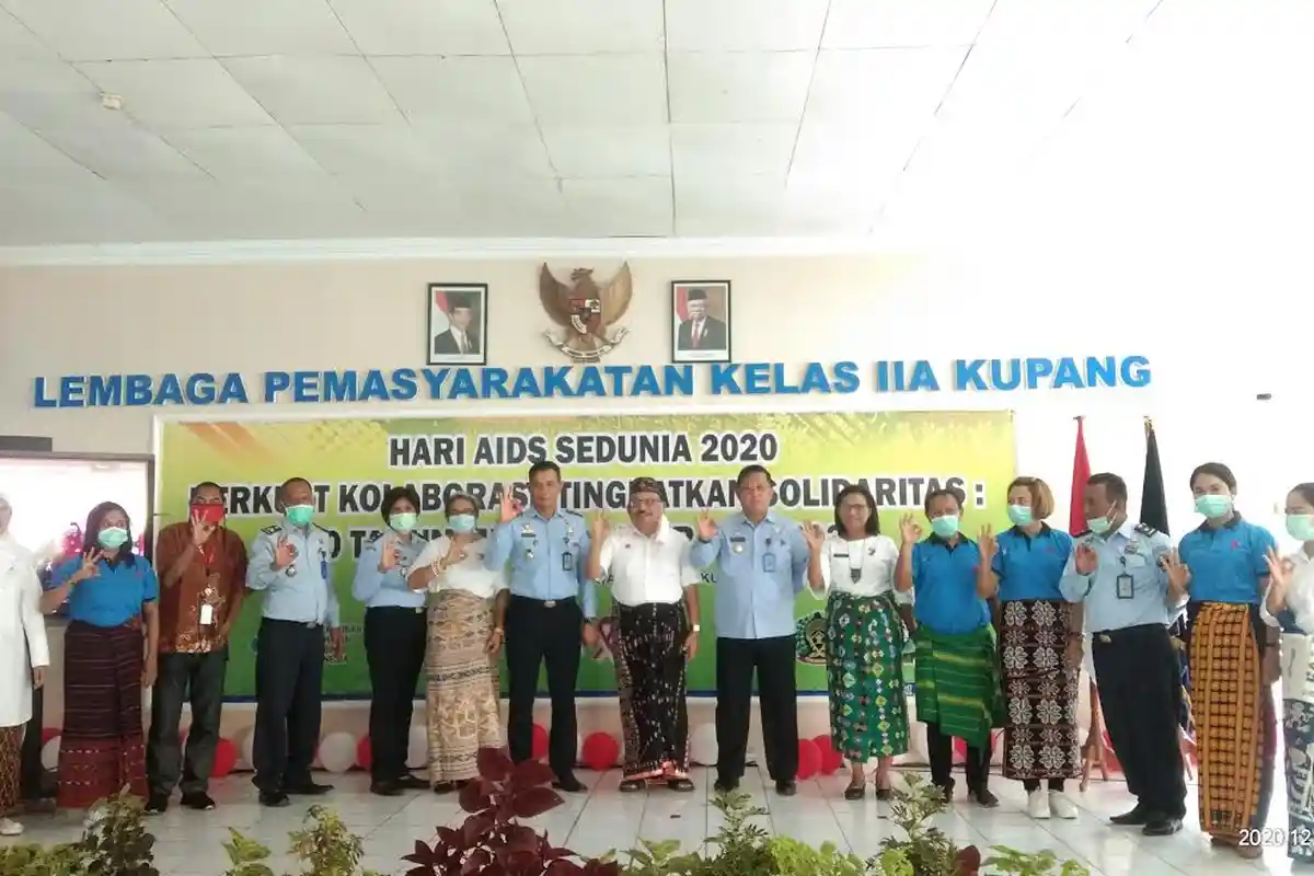 Kepala Divisi Pemasyarakatan Kemenkum & Ham Provinsi NTT Apresiasi Kegiatan Hari Aids Sedunia 2020