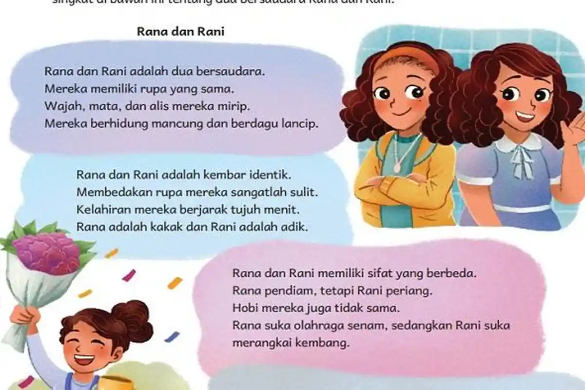 Apa yang Dimaksud Kembar Identik? Kunci Jawaban Bahasa Indonesia Kelas 5 Kurikulum Merdeka