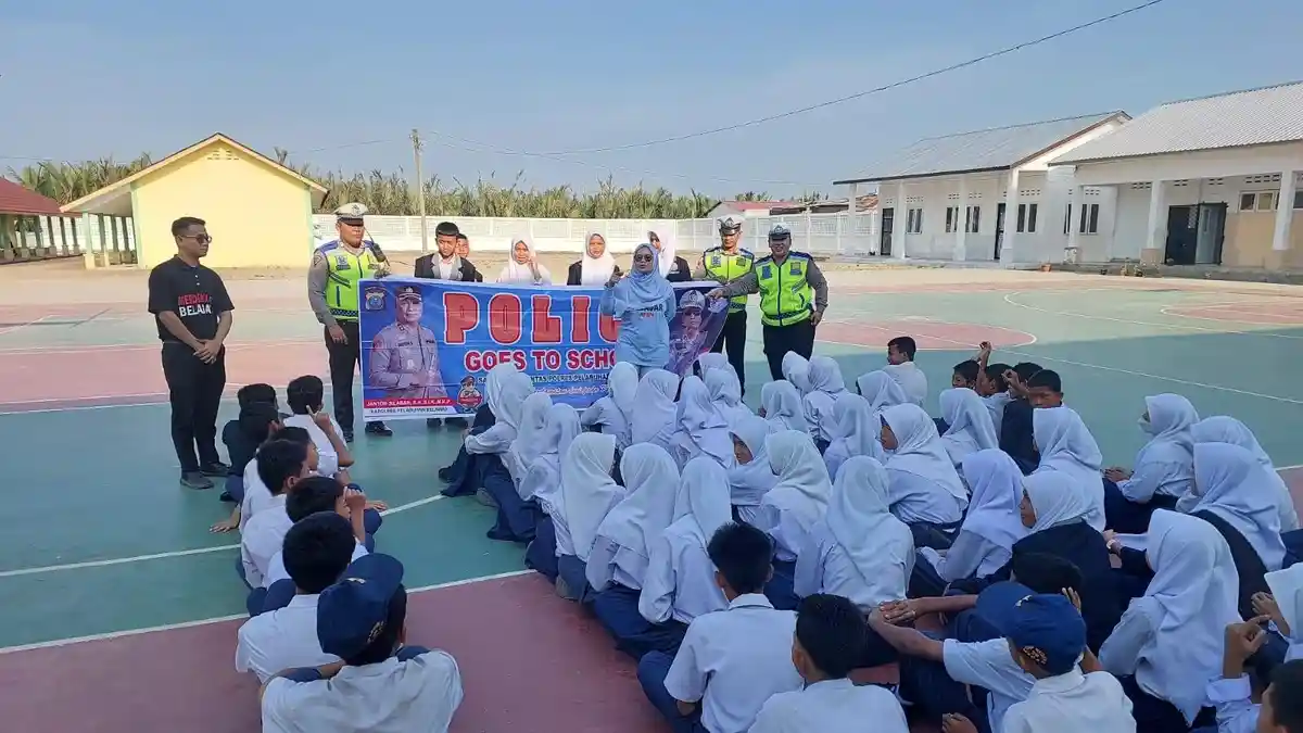 Ops Keselamatan Toba, Satlantas Polres Pelabuhan Belawan Sosialisasikan Keselamatan Berkendara