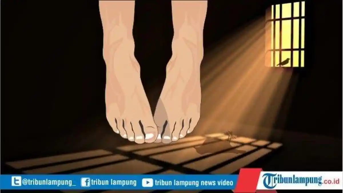 Jenazah Ibu Satu Anak di Pringsewu yang Tewas Gantung Diri Langsung Dimakamkan Keluarga