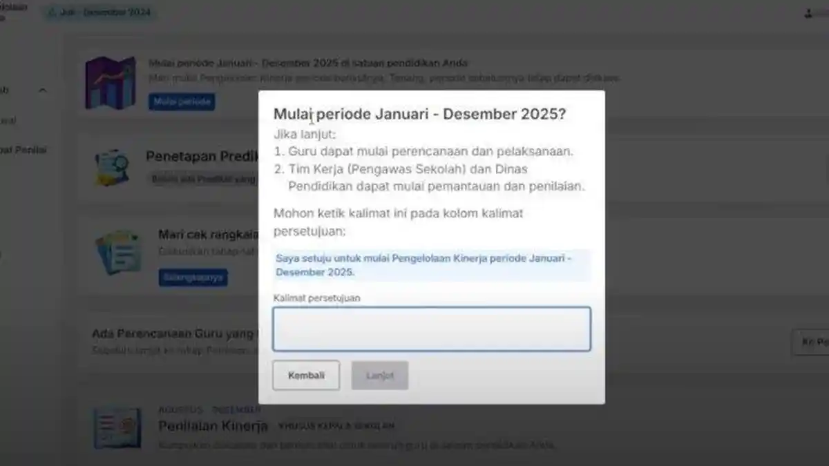 Cara Mengganti Periode Pengelolaan Kinerja Januari hingga Desember 2025 di PMM, Siapkan Nama Akunnya