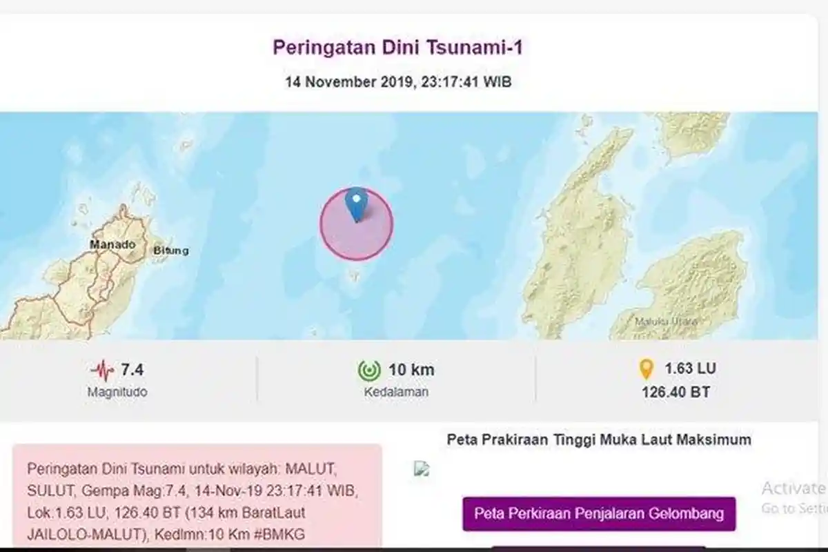 Gempa 7,1 Magnitudo Guncang Manado, Warga Lari Sambil Teriak 'Oh Tuhan Tolong Gempa'