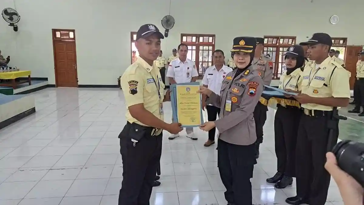 106 Peserta Selesai Ikuti Diklat Satpam Gada Pratama di Polres Karanganyar
