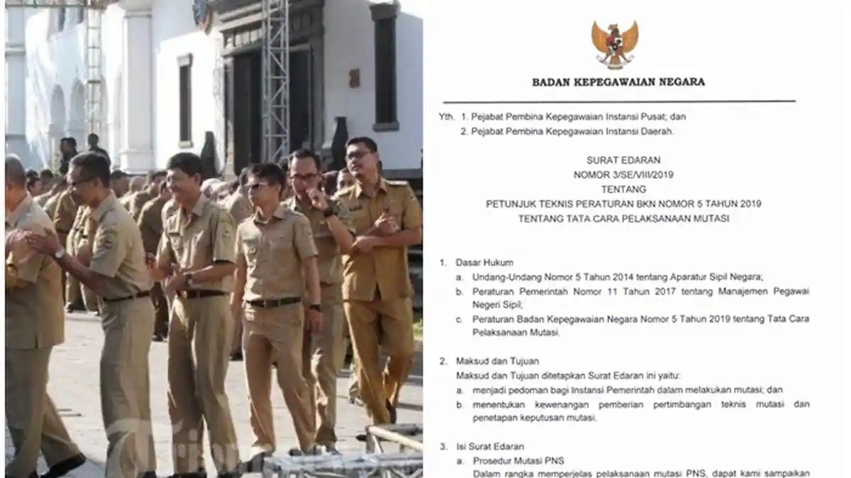 Baru Diedarkan, Begini Tata Cara Mutasi ASN, Cek Waktu Maksimal Pertimbangan Teknis dan Keputusan