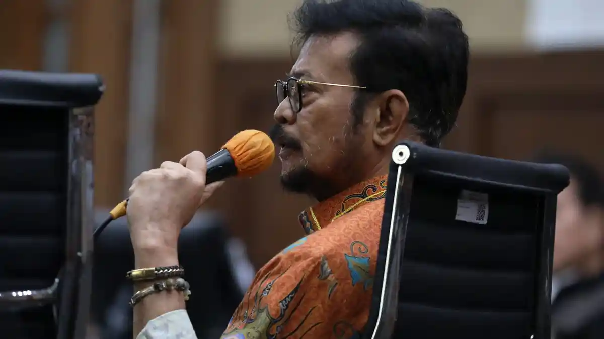 H-1 Jelang Vonis, Tiba-tiba Eks Mentan SYL Irit Bicara hanya Memohon Doa