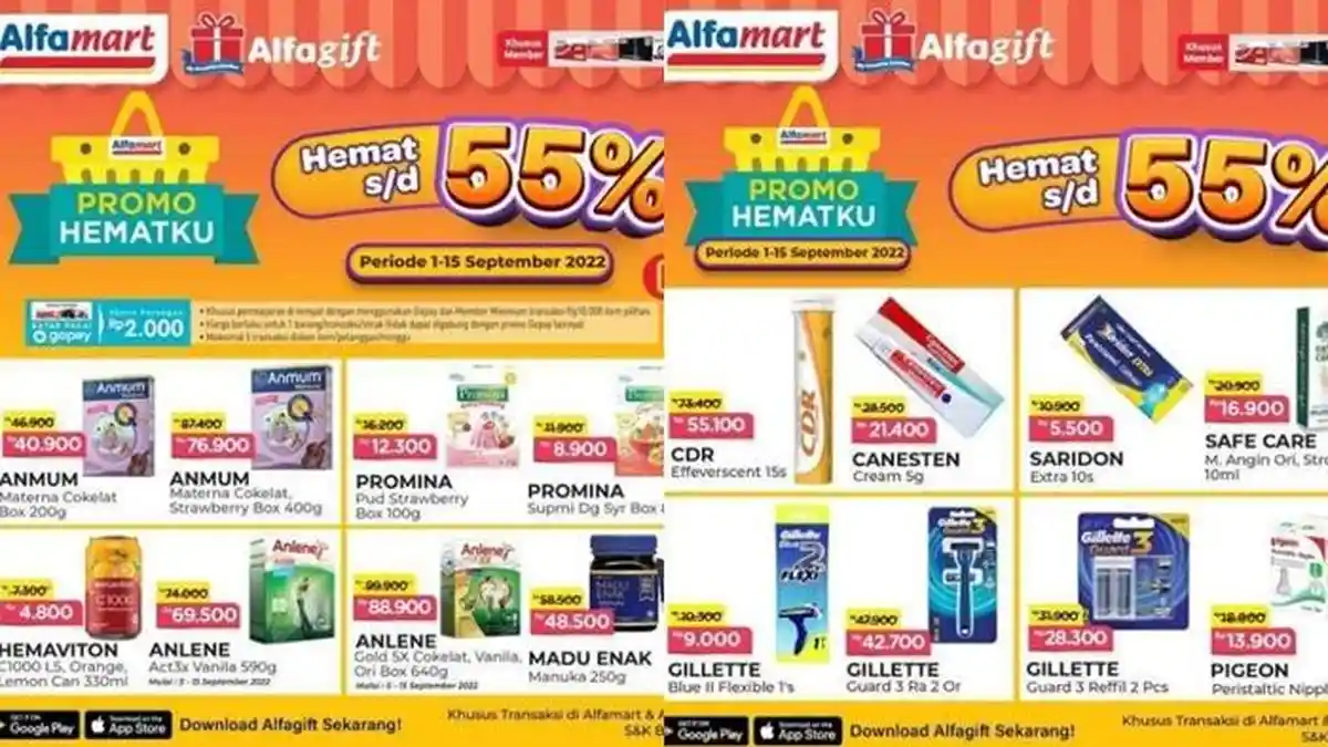 Belanja Super Hemat hingga 55 Persen, Promo Alfamart Hari ini Rabu 7 September 2022