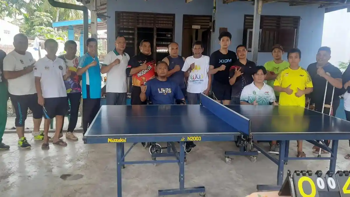 Jelang Peparnas 2024, NPC Tennis Meja Sumut Gelar Pertandingan Persahabatan