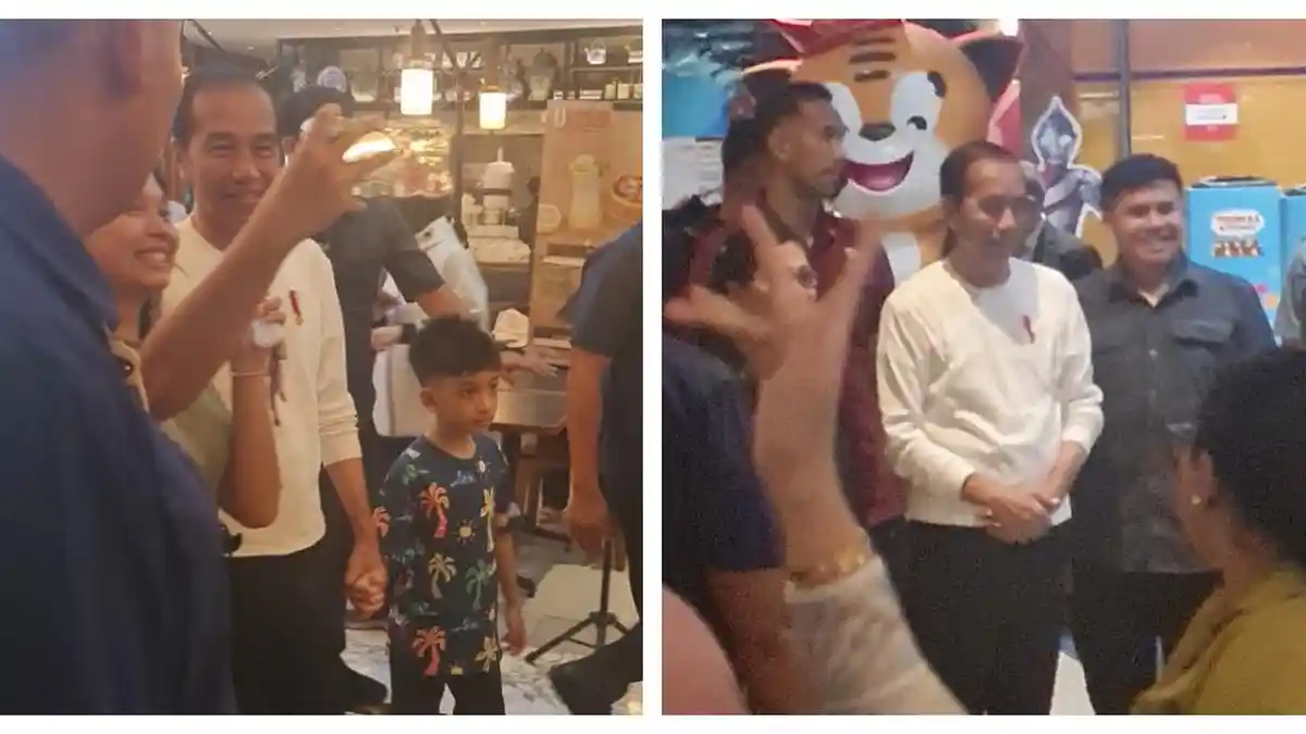 Jokowi Temani Jan Ethes Belanja Mainan di Grand Indonesia Jakpus, Pengunjung Heboh!