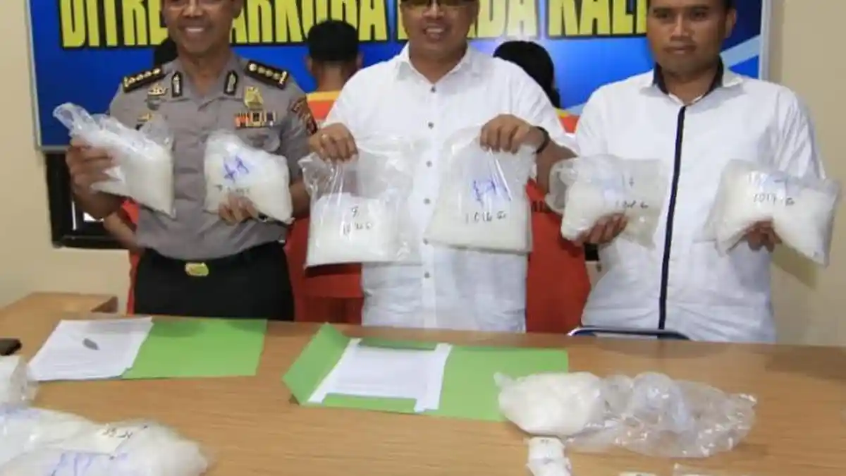 Polisi Gerebek Sarang Sabu Lewat Laut, Total 17 Kg Sabu Diamankan