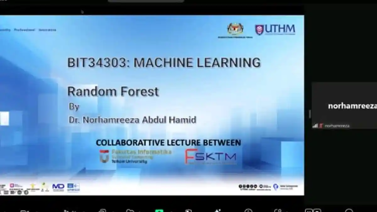 Telkom University Purwokerto Gelar Program Online Joint Class Machine Learning Bersama UTHM Malaysia