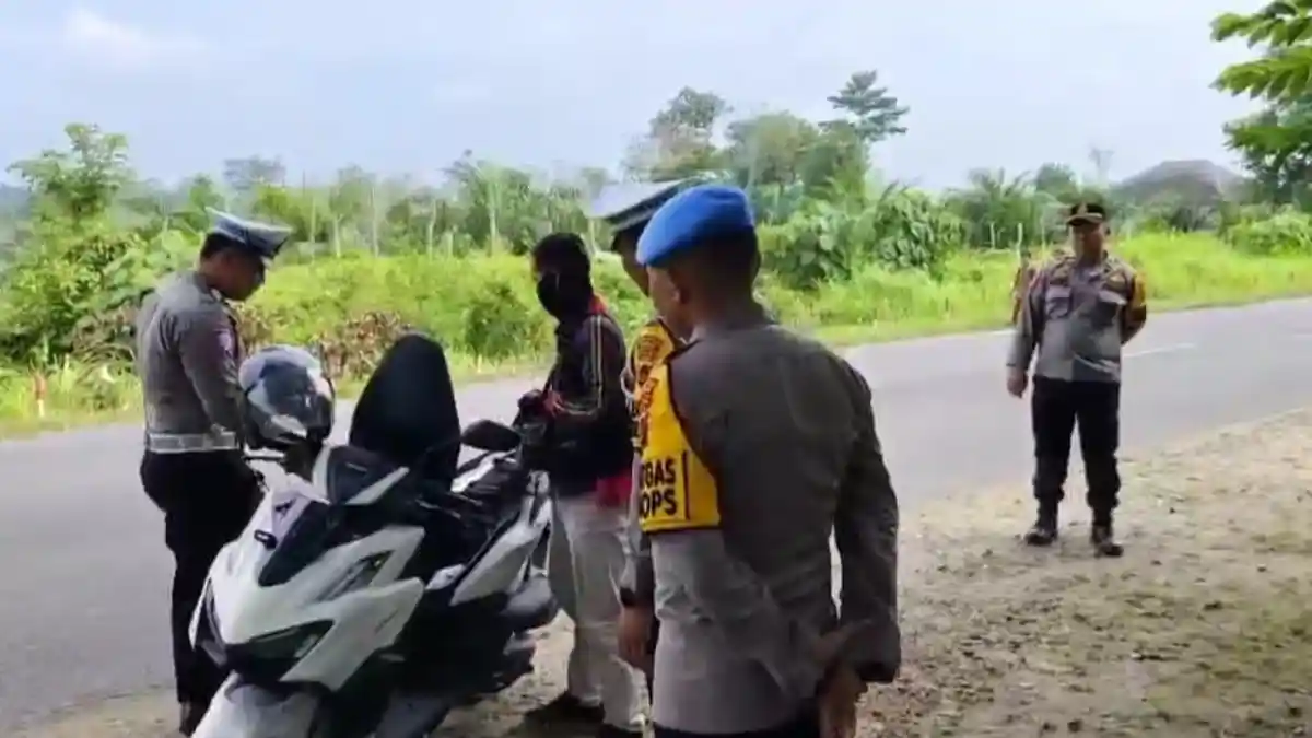 Razia Kendaraan di Jambi Hari Ini pada Operasi Zebra Siginjai 2025