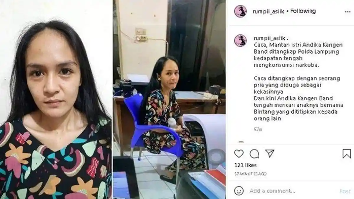 Istri Keempat Andika Kangen Band, Ditangkap Polisi Terlibat Kasus Narkoba
