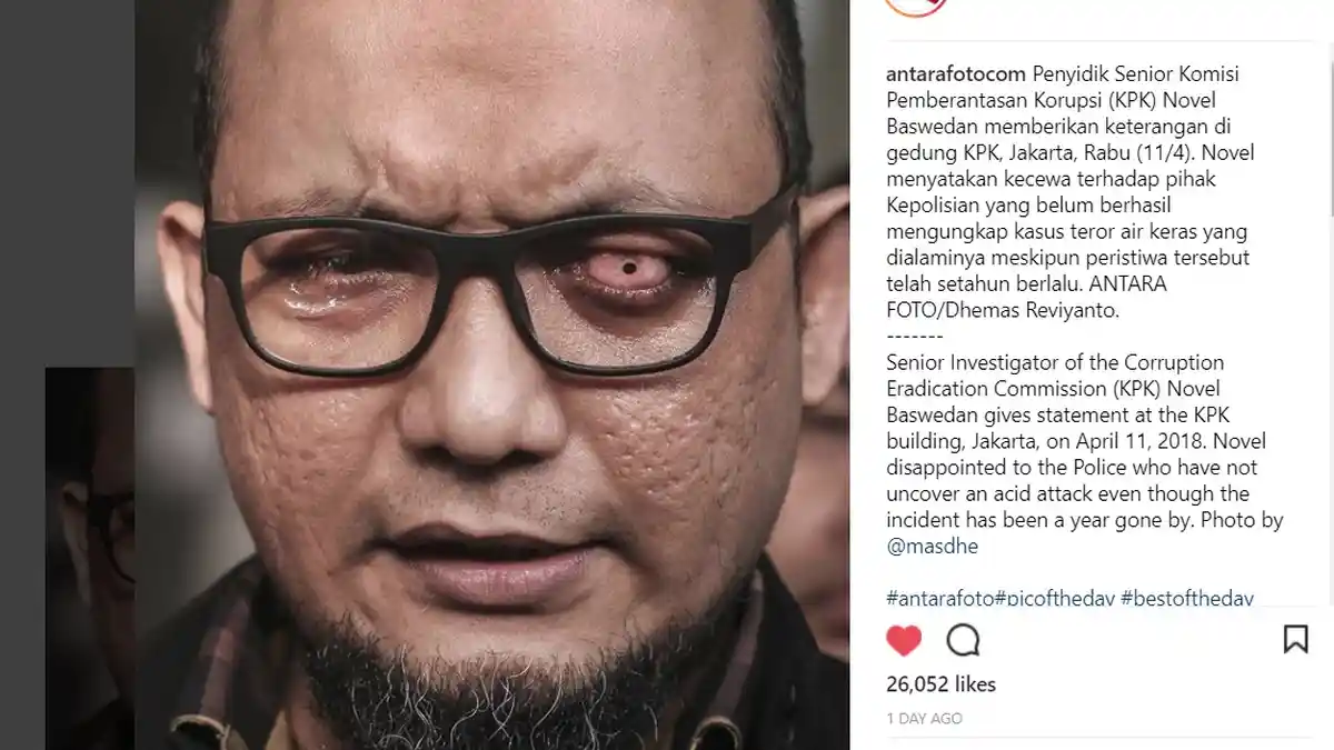 Tiba-Tiba Novel Baswedan Minta Dua Terdakwa Kasusnya, Dibebaskan, Kenapa?