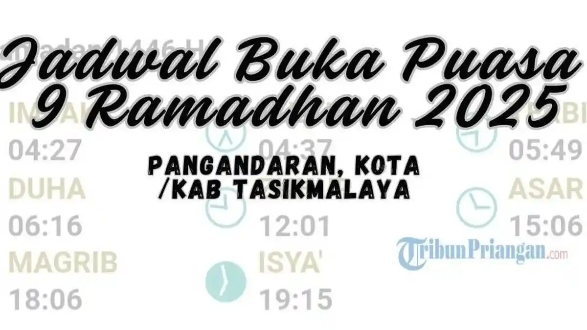 Jadwal Buka Puasa Untuk Wilayah Pangandaran dan Tasikmalaya Hari Ini