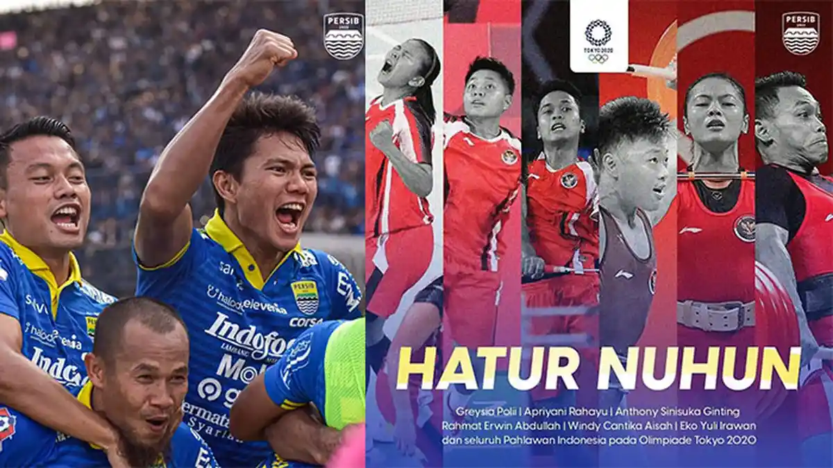 Ucapan Terimakasih Persib Bandung untuk Atlet Indonesia Peraih Medali di Olimpiade Tokyo: Haturnuhun