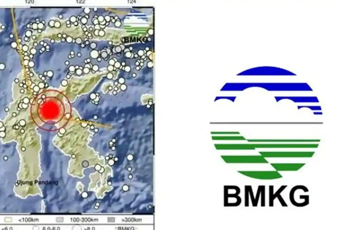 Gempa Hari Ini Luwu Timur Sulawesi Selatan Kedalaman 10 Km, Lihat Pusat Gempa Terkini dari BMKG