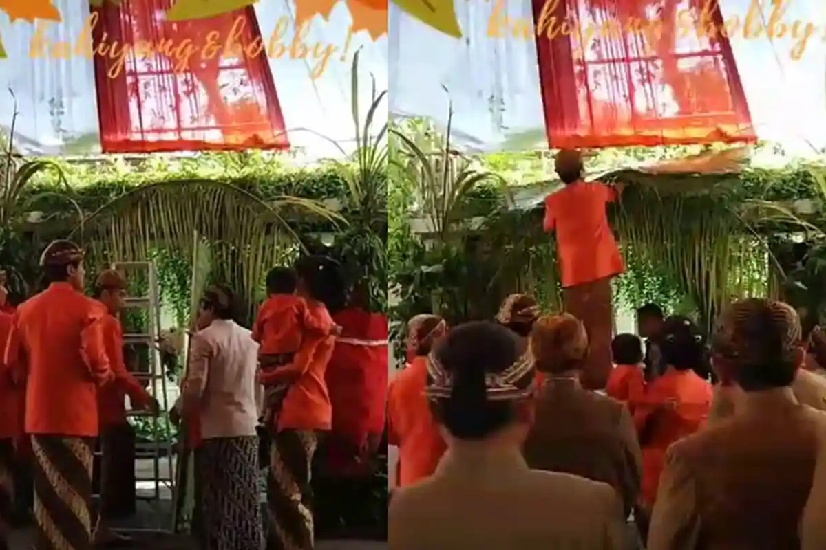 Jelang Pernikahan Kahiyang-Bobby, Depan Rumah Jokowi Dipenuhi Sesaji, Ternyata Ini Maknanya