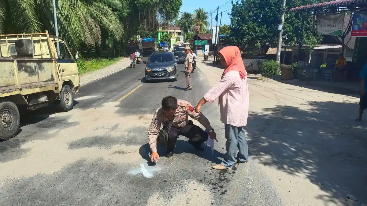 Lakalantas di Jalan Gatot Subroto, Pengendara Motor Tewas Ditempat, Ini Identitas Sopir Truknya