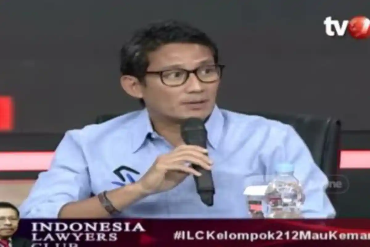 ILC Mendadak Hening saat Sandiaga Curhat Tidak Dilibatkan Pertemuan Prabowo-Megawati