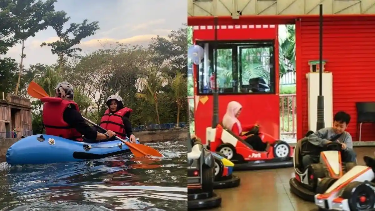 Asyiknya Liburan Sekolah di Jungleland Sentul, Ada Ferris Wheel, Air ...