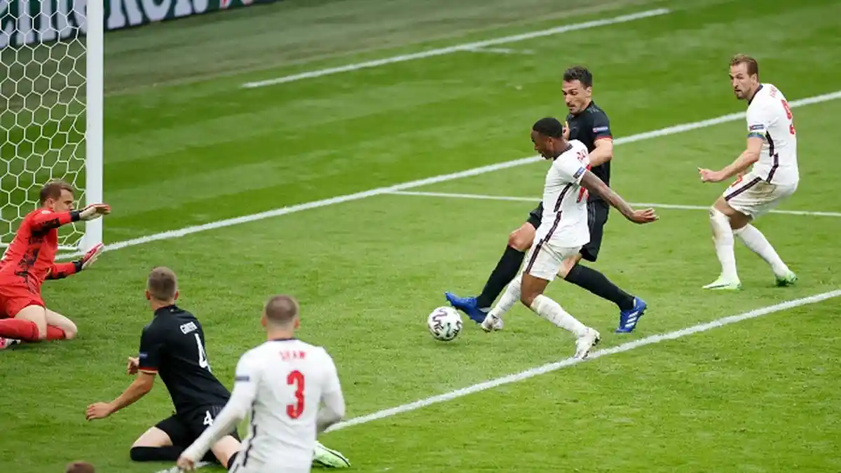 Hasil EURO 2020: Jalan Inggris Menyongsong Final Kian Terbuka, Kalahkan Jerman 2-0 di 16 Besar