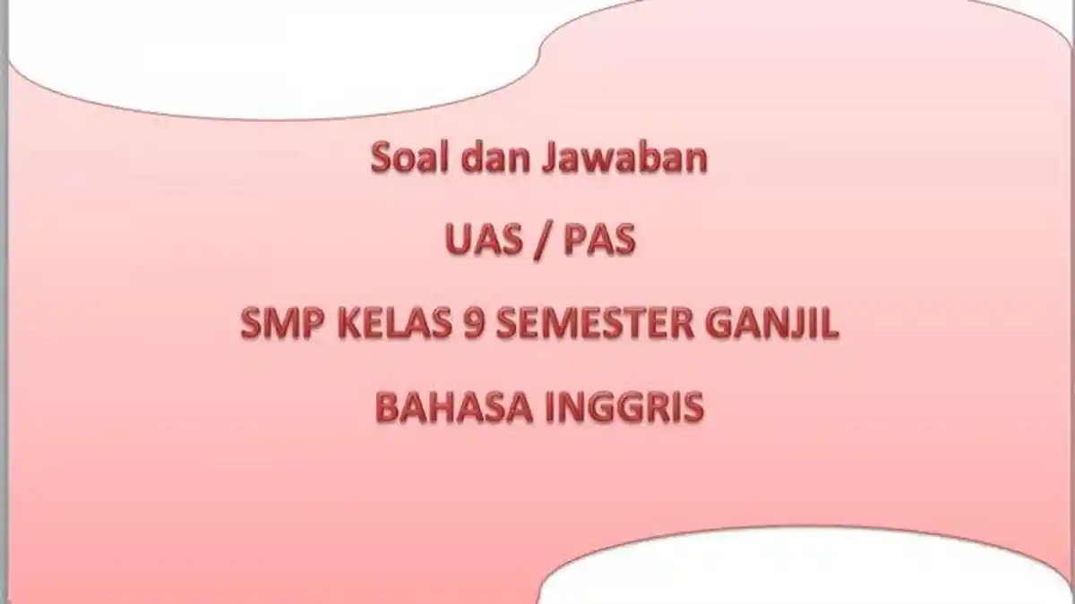 SOAL & KUNCI JAWABAN Latihan PAS dan UAS Kelas 9 SMP, Bahasa Inggris, Making Vanilla Drop Cookies