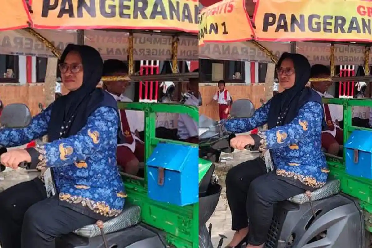Tiap Hari Guru Sulasmiyati Antar Jemput Siswa Pakai Dorkas Bekas, Selamatkan Murid Putus Sekolah