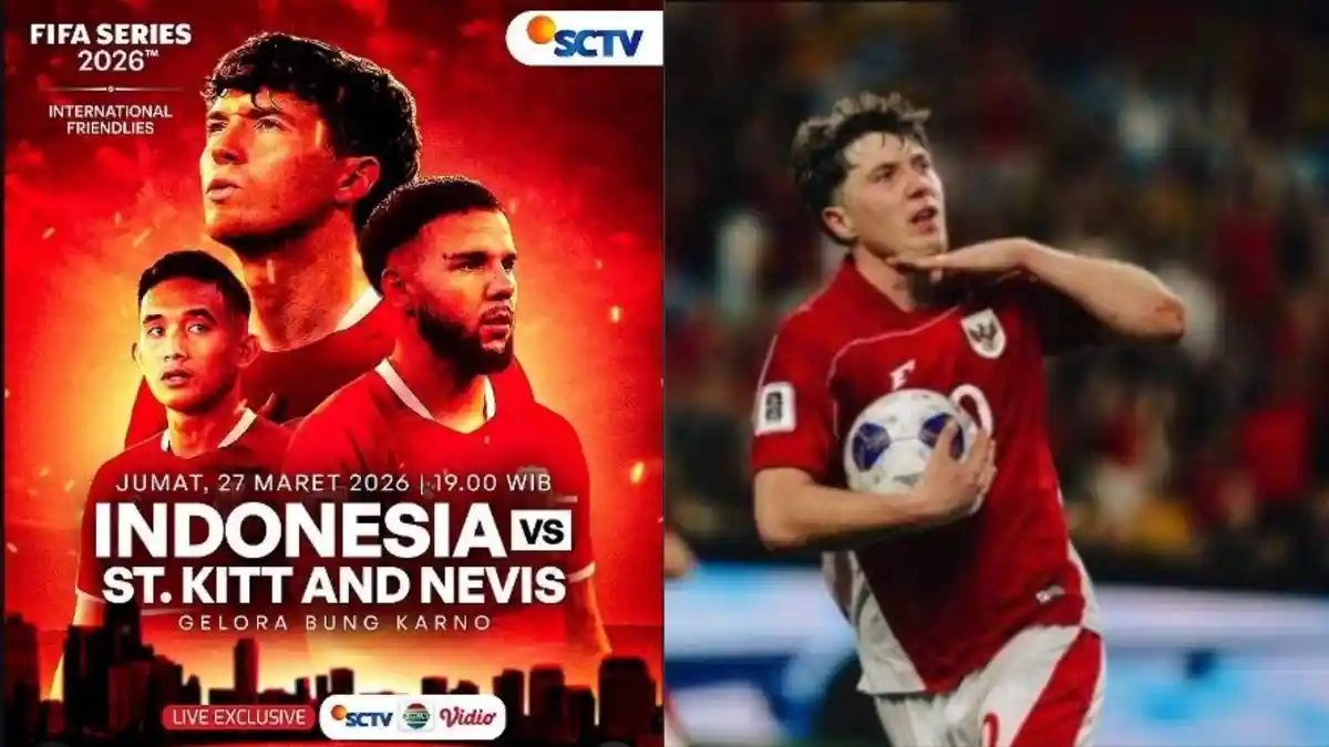3 LINK Live Streaming Timnas Indonesia vs Saint Kitts dan Nevis di FIFA Series 2026