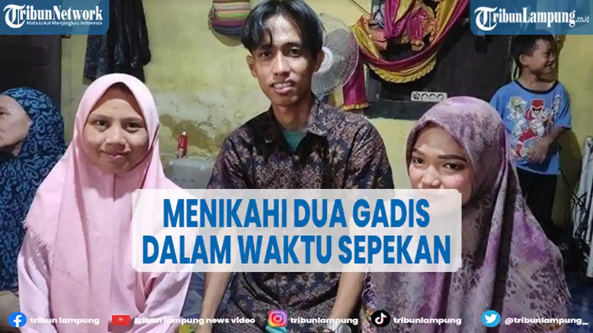 Nikahi Dua Gadis, Pemuda di Palembang Sepakat Hidup Serumah dengan Dua Istrinya