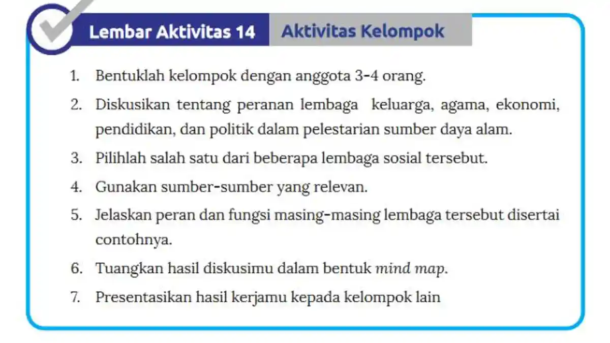 Kunci Jawaban IPS Kelas 8 SMP Halaman 42 Kurikulum Merdeka: Lembar Aktivitas 14