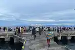 KM Dorolonda Singgah Perdana di Pelabuhan Waren, Ini Rutenya!