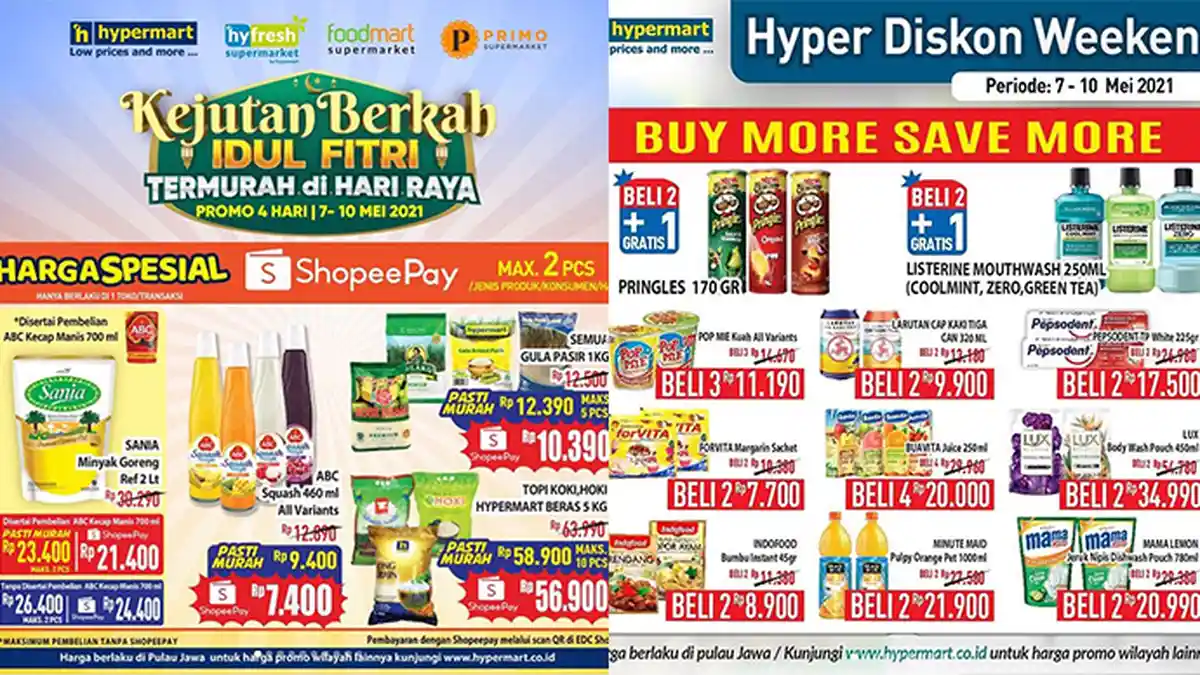Promo JSM Hypermart Hari Ini 9 Mei 2021, Minyak Goreng Sania 2L Rp21.400, Snack Beli 2 Gratis 1