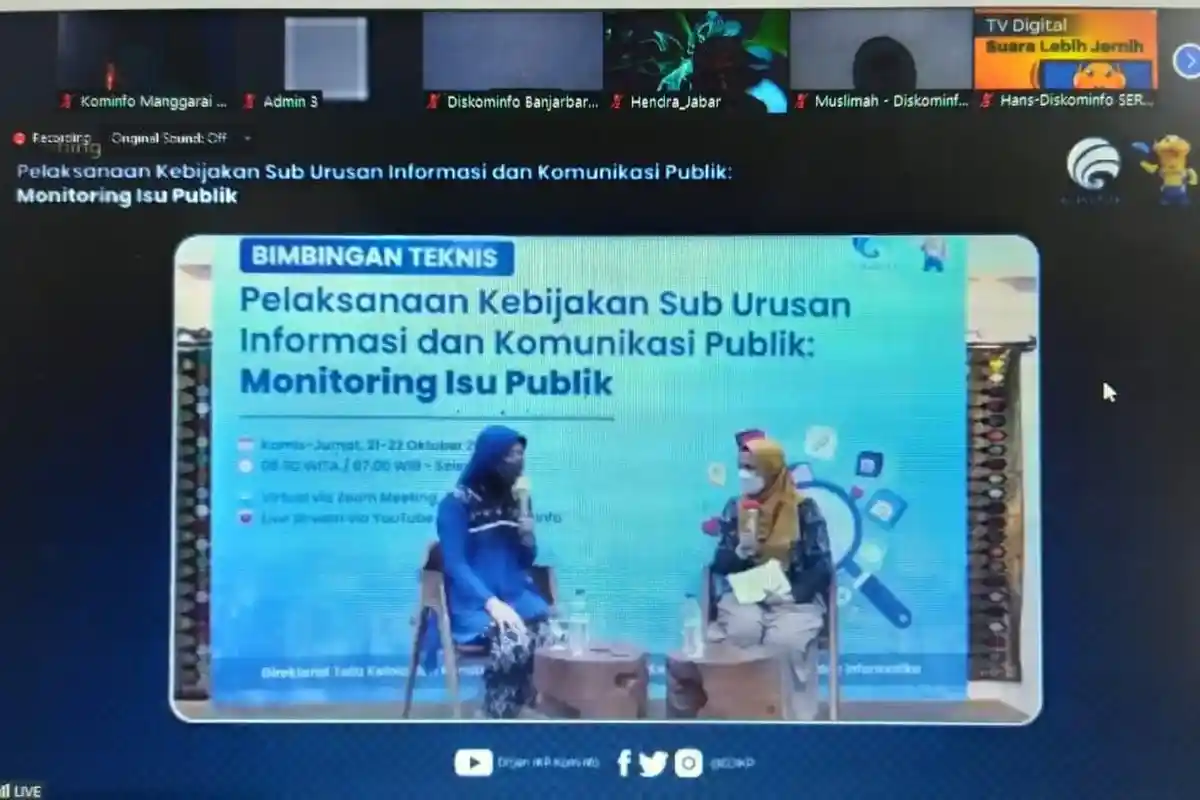 Kominfo Manggarai Barat Gelar Bimtek Monitoring Isu Publik