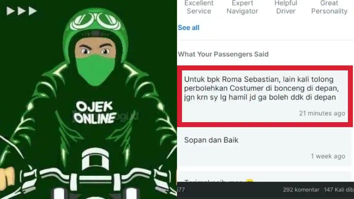 Viral Ibu Hamil Ngidam Minta Bonceng Depan Ojol, Driver Menolak dan Dijutekin Sepanjang Perjalanan