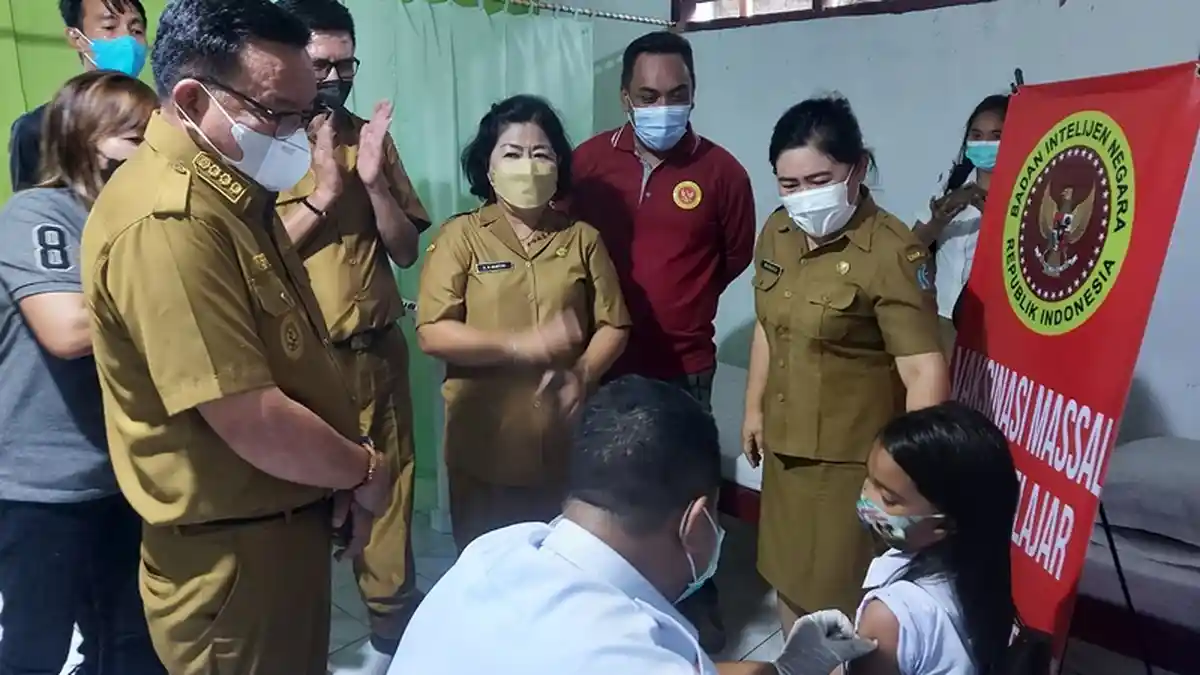 Kota Bitung Jadi yang Pertama Vaksin  Anak Usia 6 hingga 11 Tahun