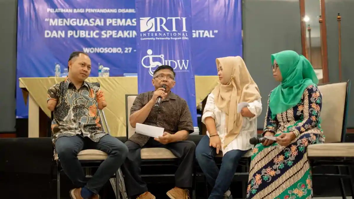 Penyandang Disabilitas di Wonosobo Ikuti Pelatihan Digital Marketing dan Public Speaking