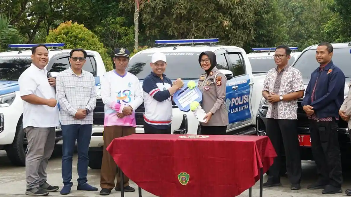Pemkab PPU Serahkan Kendaraan Operasional ke Polres, TNI AL, dan Kompi C Petung